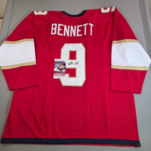 Sam Bennett #9 Florida Panthers Signed Custom Jersey JSA Authenticated XL - Picture 1 of 15